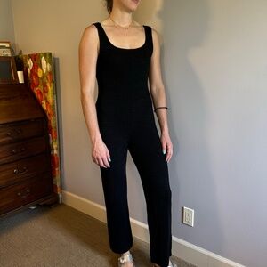 Vintage Escada Knit Black Jumpsuit
